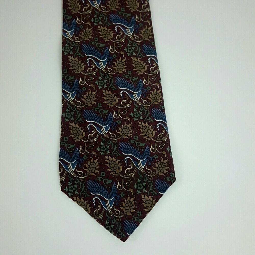 Christian Dior Monsieur Red Pattern Men's Tie
